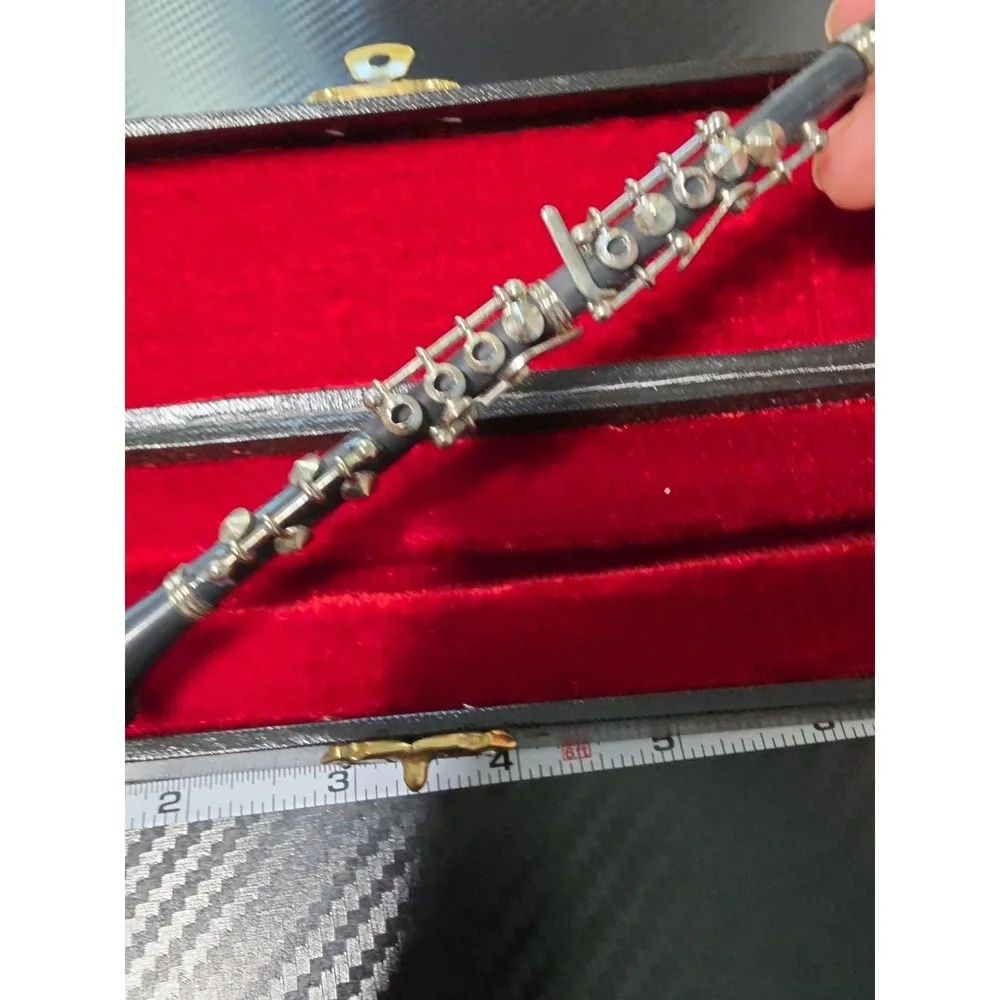 Vtg Mini Instruments 1 Saxophone, 1 Flute, 1 Clarinet. Case For Clarinet Only - Picture 4 of 6
